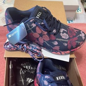 Brand new NO BULL Womens navy cherry blossom 🌸 trainers size 9m